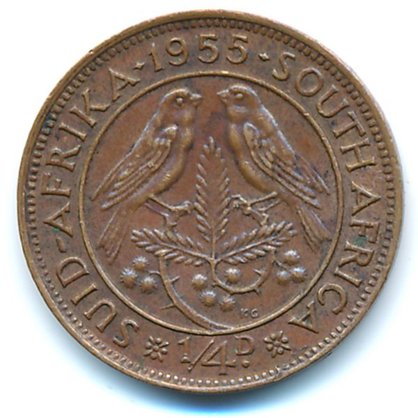 ЮАР, 1/4 пенни (1955 г.)