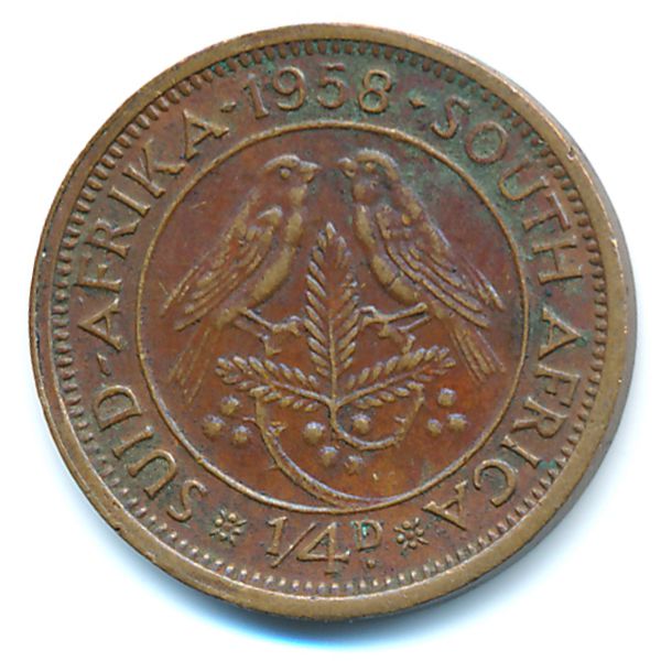 ЮАР, 1/4 пенни (1958 г.)