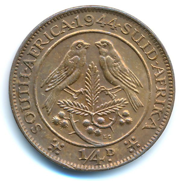 ЮАР, 1/4 пенни (1944 г.)