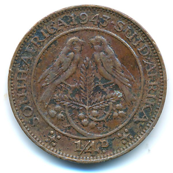 ЮАР, 1/4 пенни (1943 г.)