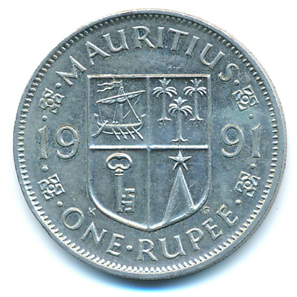 Маврикий, 1 рупия (1991 г.)