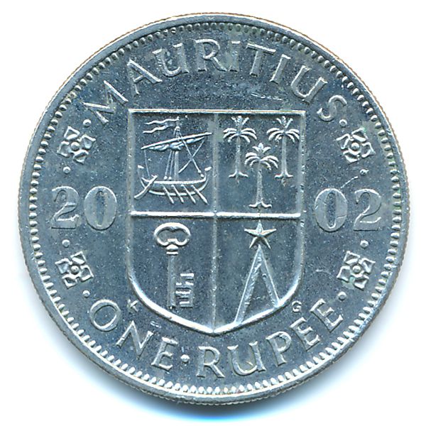 Маврикий, 1 рупия (2002 г.)