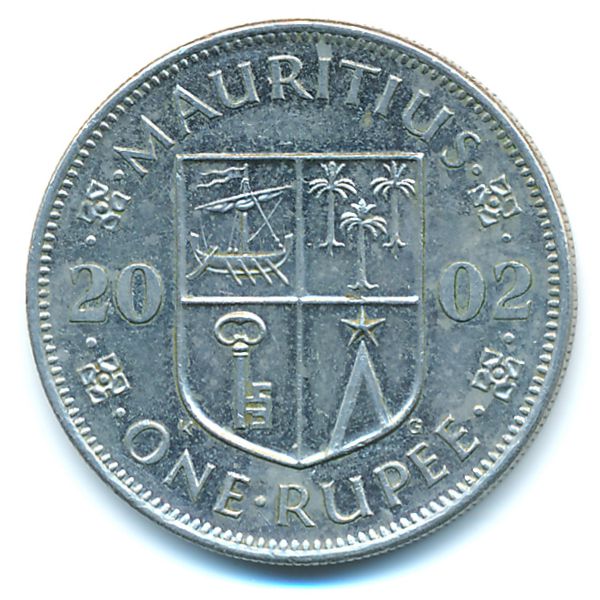 Маврикий, 1 рупия (2002 г.)