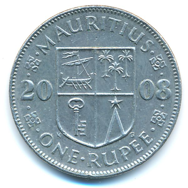 Маврикий, 1 рупия (2008 г.)