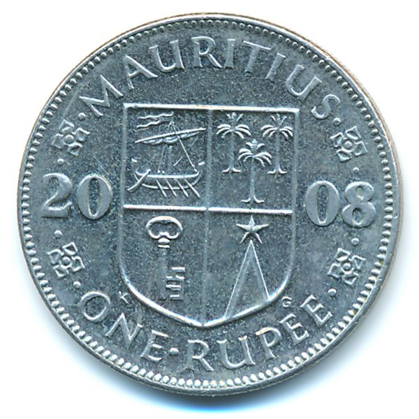 Маврикий, 1 рупия (2008 г.)