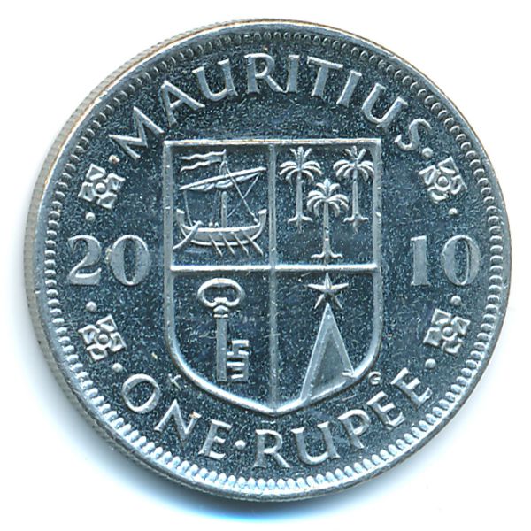 Маврикий, 1 рупия (2010 г.)