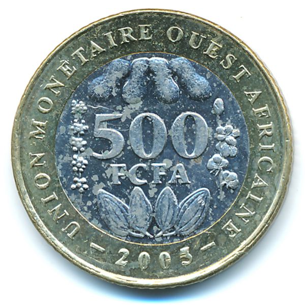 Западная Африка, 500 франков (2005 г.)