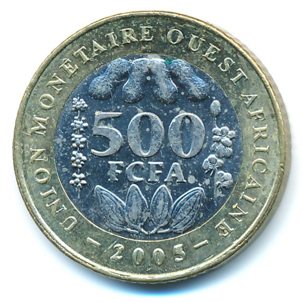 Западная Африка, 500 франков (2005 г.)