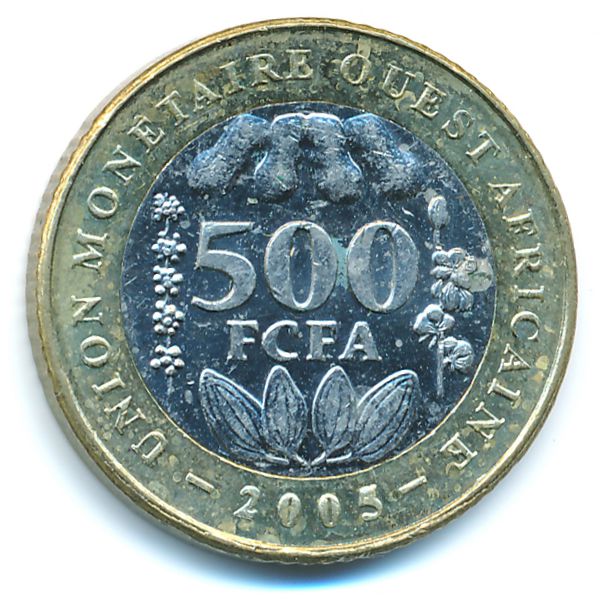 Западная Африка, 500 франков (2005 г.)