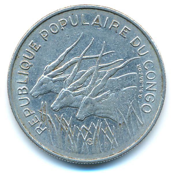 Конго, 100 франков (1971 г.)