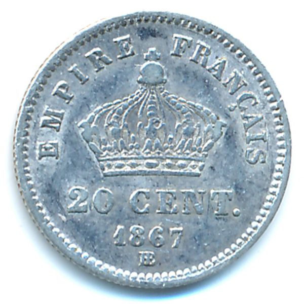 Франция, 20 сентим (1867 г.)