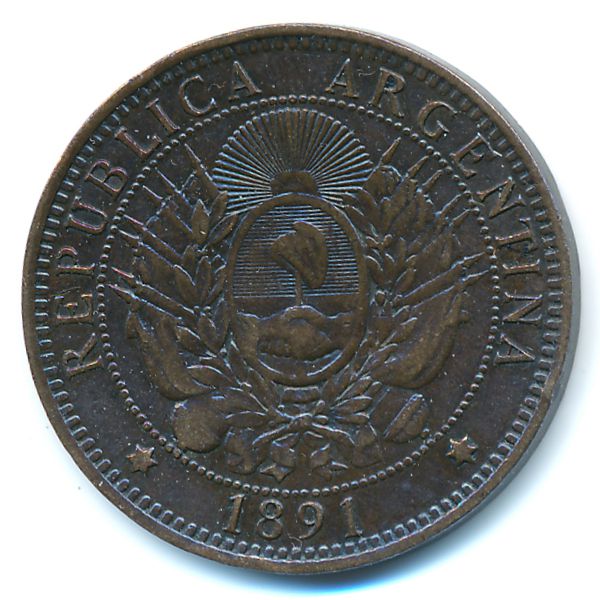 Аргентина, 2 сентаво (1891 г.)