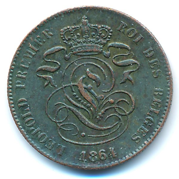 Бельгия, 2 сентима (1864 г.)