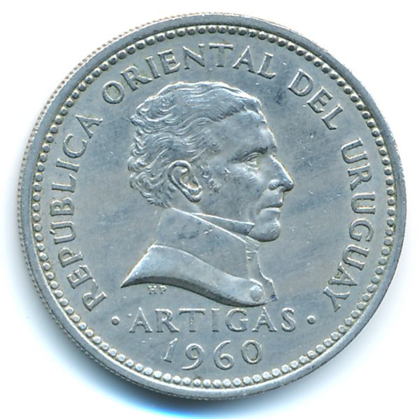 Уругвай, 1 песо (1960 г.)