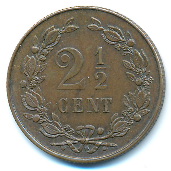 Нидерланды, 2 1/2 цента (1898 г.)