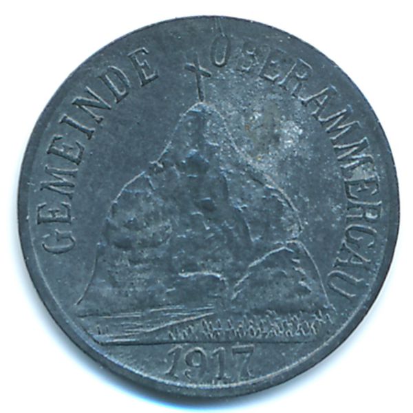 Обераммергау., 5 пфеннигов (1917 г.)