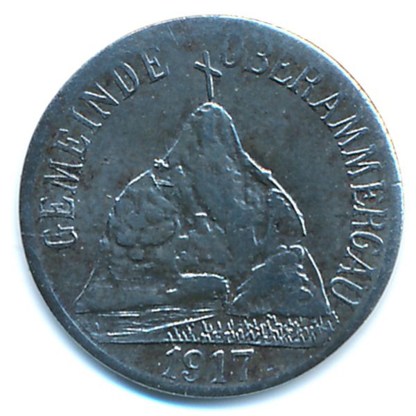 Обераммергау., 5 пфеннигов (1917 г.)