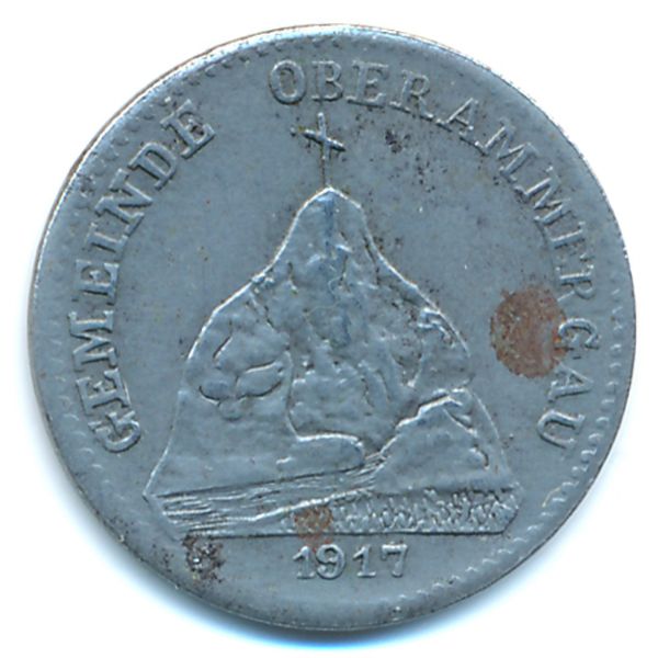 Обераммергау., 10 пфеннигов (1917 г.)