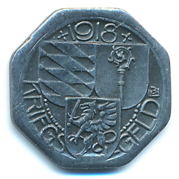 Оберндорф., 5 пфеннигов (1918 г.)