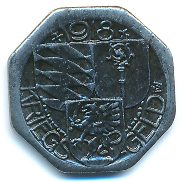 Оберндорф., 5 пфеннигов (1918 г.)