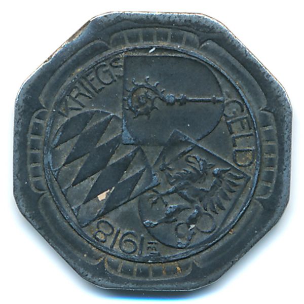 Оберндорф., 50 пфеннигов (1918 г.)