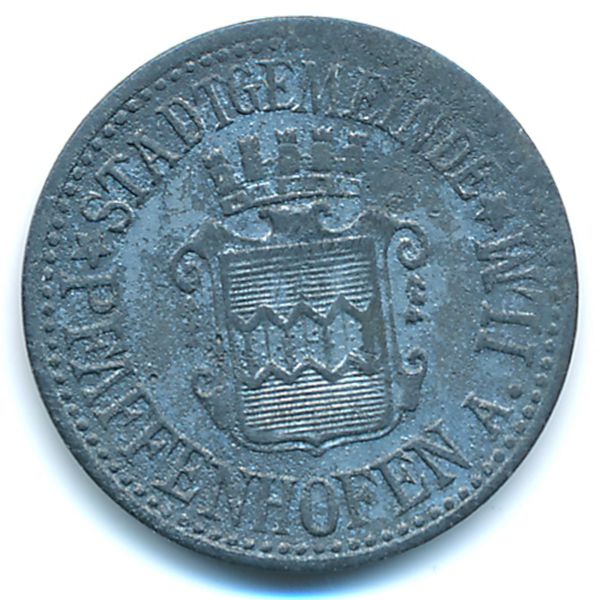 Пфаффенхоффан., 10 пфеннигов (1917 г.)
