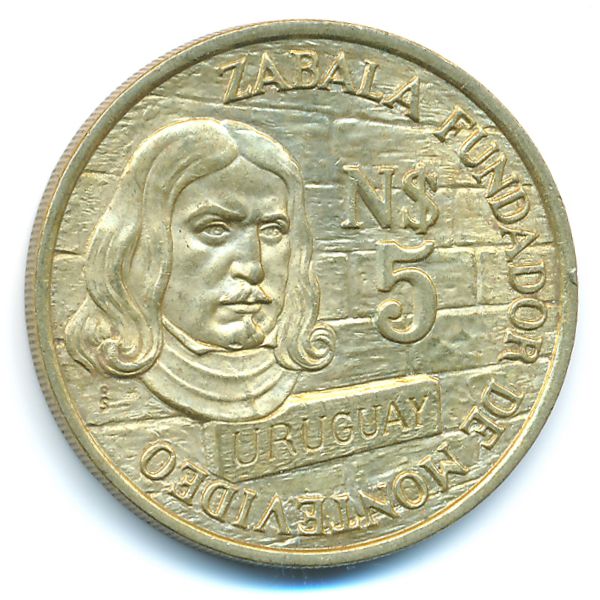 Уругвай, 5 новых песо (1976 г.)