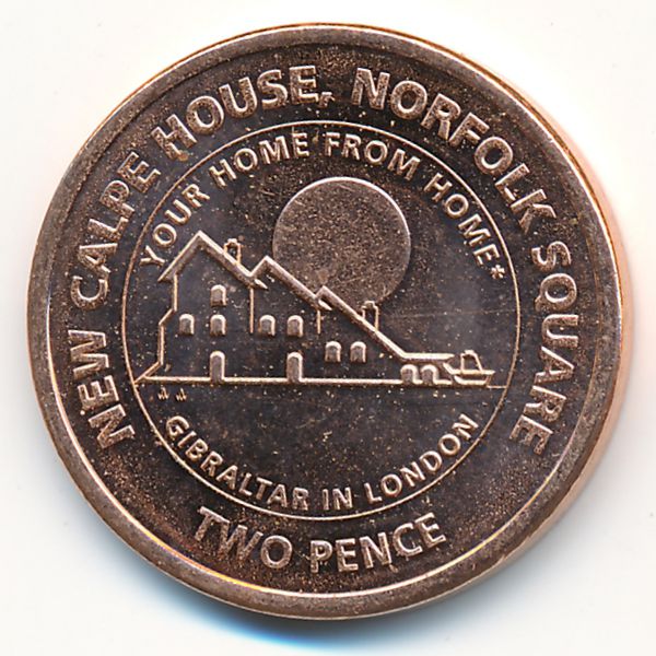 Гибралтар, 2 пенса (2018 г.)