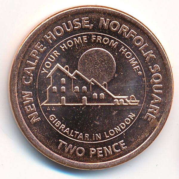 Гибралтар, 2 пенса (2018 г.)