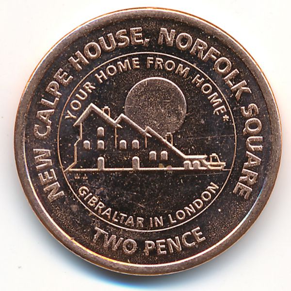 Гибралтар, 2 пенса (2018 г.)