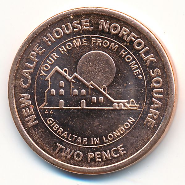 Гибралтар, 2 пенса (2018 г.)