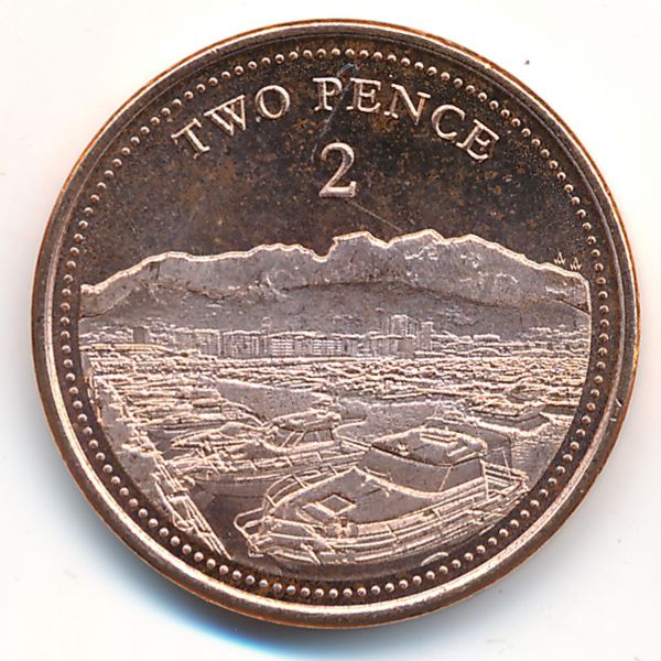 Гибралтар, 2 пенса (2020 г.)
