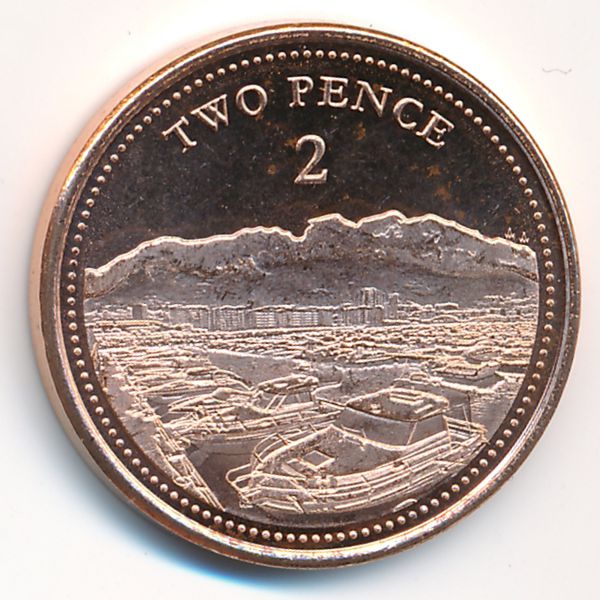 Гибралтар, 2 пенса (2020 г.)