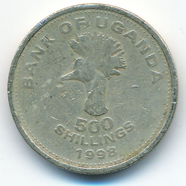 Уганда, 500 шиллингов (1998 г.)