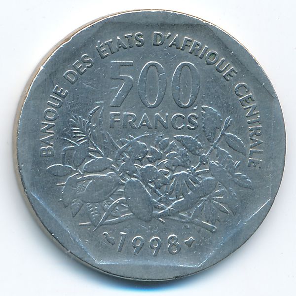 Центральная Африка, 500 франков (1998 г.)