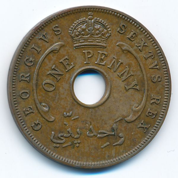 Британская Западная Африка, 1 пенни (1952 г.)