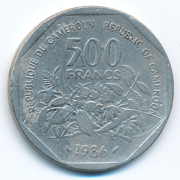 Камерун, 500 франков (1986 г.)