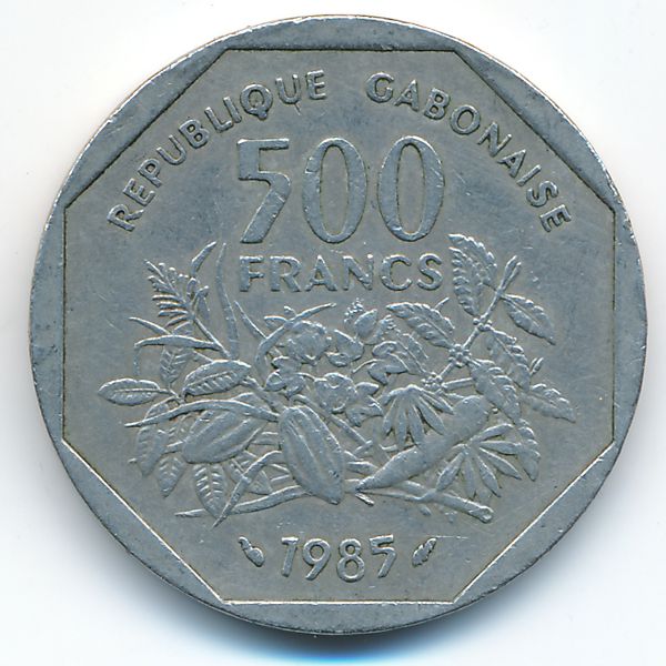 Габон, 500 франков (1985 г.)