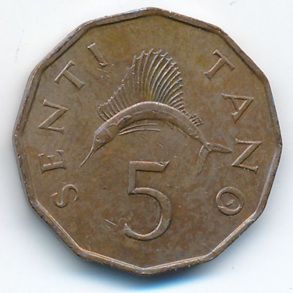 Танзания, 5 сенти (1982 г.)