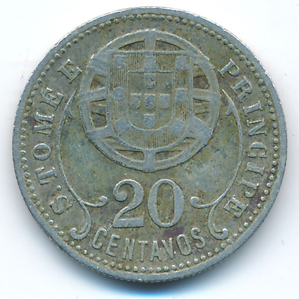 Сан-Томе и Принсипи, 20 сентаво (1929 г.)