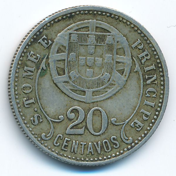 Сан-Томе и Принсипи, 20 сентаво (1929 г.)
