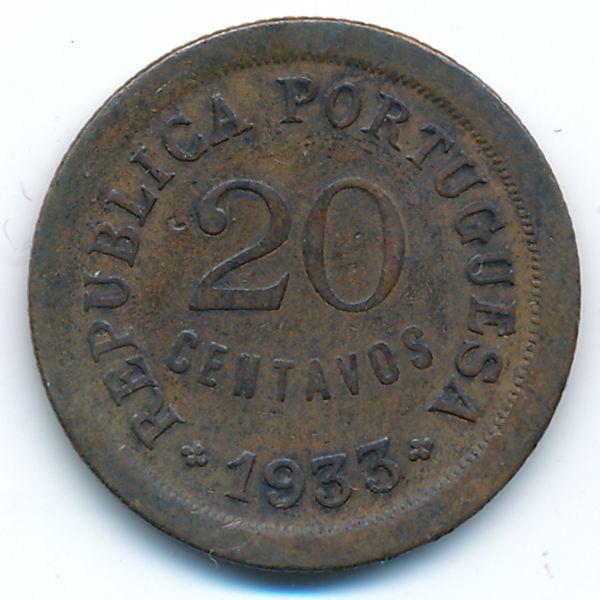 Гвинея-Бисау, 20 сентаво (1933 г.)