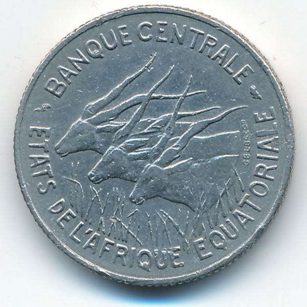 Экваториальные Африканские Штаты, 100 франков (1966 г.)