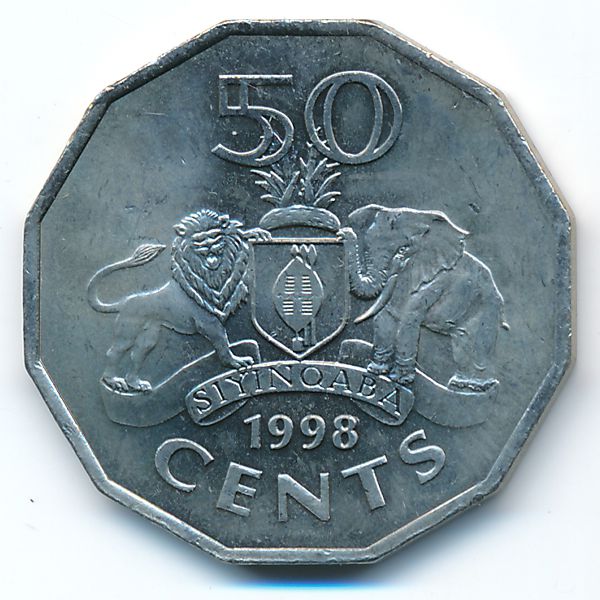 Свазиленд, 50 центов (1998 г.)