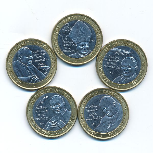 Центральная Африка, Набор монет (2007 г.)