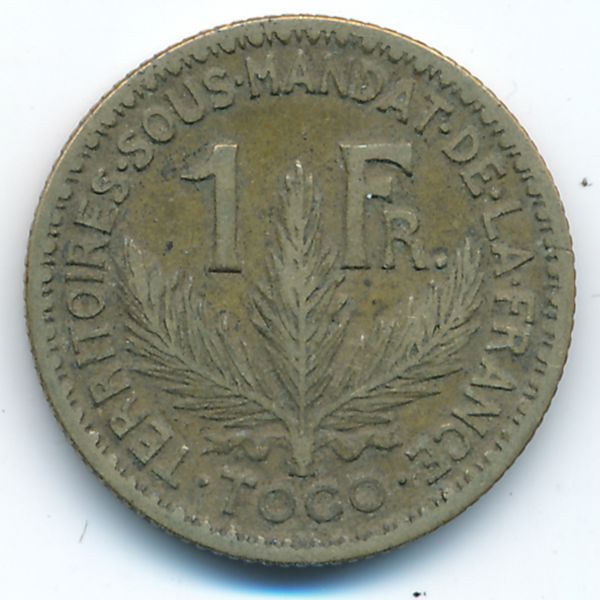 Того, 1 франк (1924 г.)
