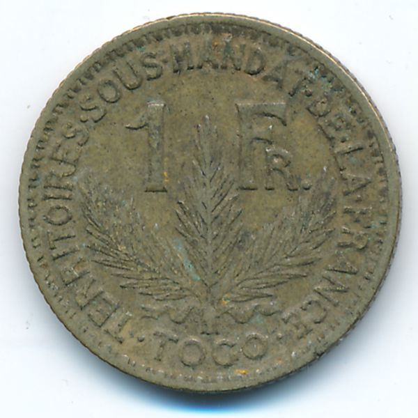 Того, 1 франк (1924 г.)