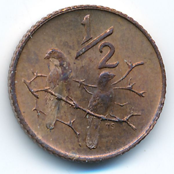 ЮАР, 1/2 цента (1970 г.)