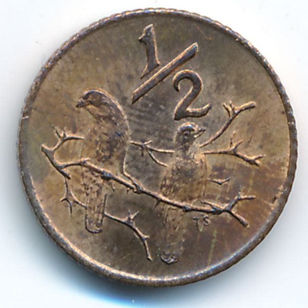 ЮАР, 1/2 цента (1970 г.)