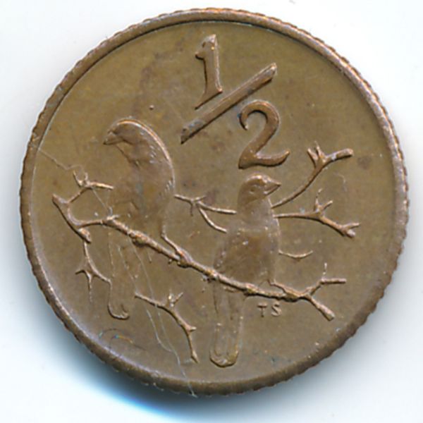 ЮАР, 1/2 цента (1970 г.)